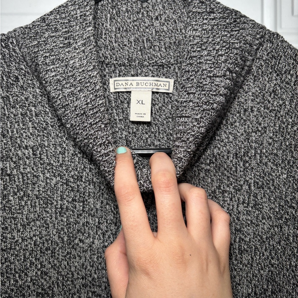 Dana Buchman Charcoal Knit Sweater